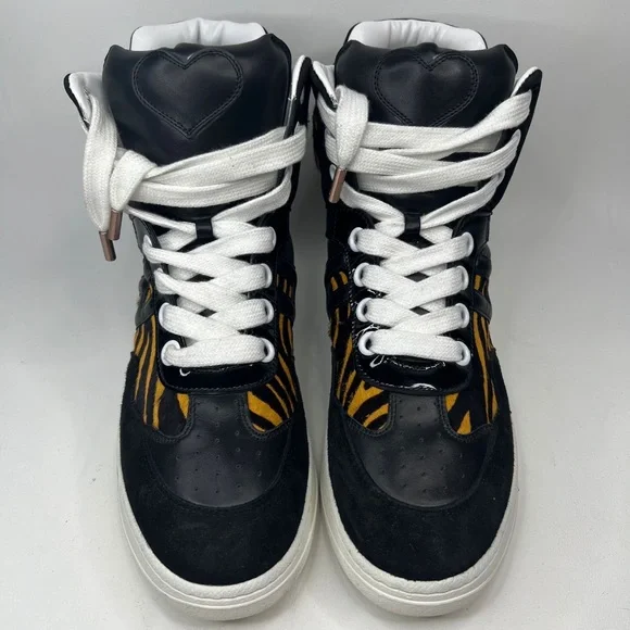 HOGAN ITALY🇮🇹MADE Katie Grand Loves High Top Sneakers Soft Leather Size 38